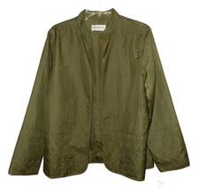 New Blazer, Alfred Dunner, Olive-green Embroidered MSRP- 60.00 12