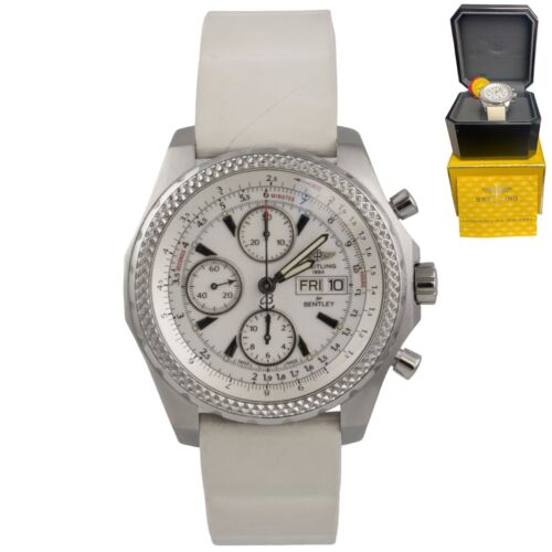 Breitling for Bentley GT Racing Stainless White Rubber 44mm Wa...