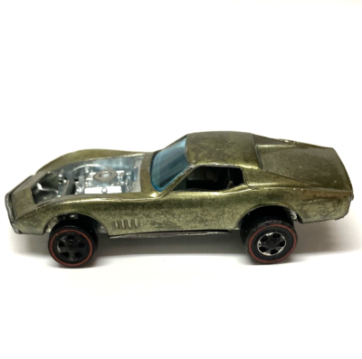 Hot Wheels Redline Custom Corvette Ca 1967 Olive Sweet Sixteen