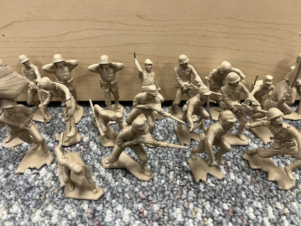 * VINTAGE MARX TOYS IWO JIMA 54MM WW2 IMPERIAL JAPANESE ARMY LOT OF 48 *BC eBay