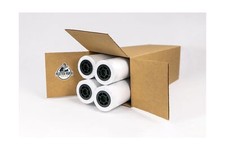24lb Premium Coated Inkjet Bond Paper, 24" x 150', 4 rolls per box