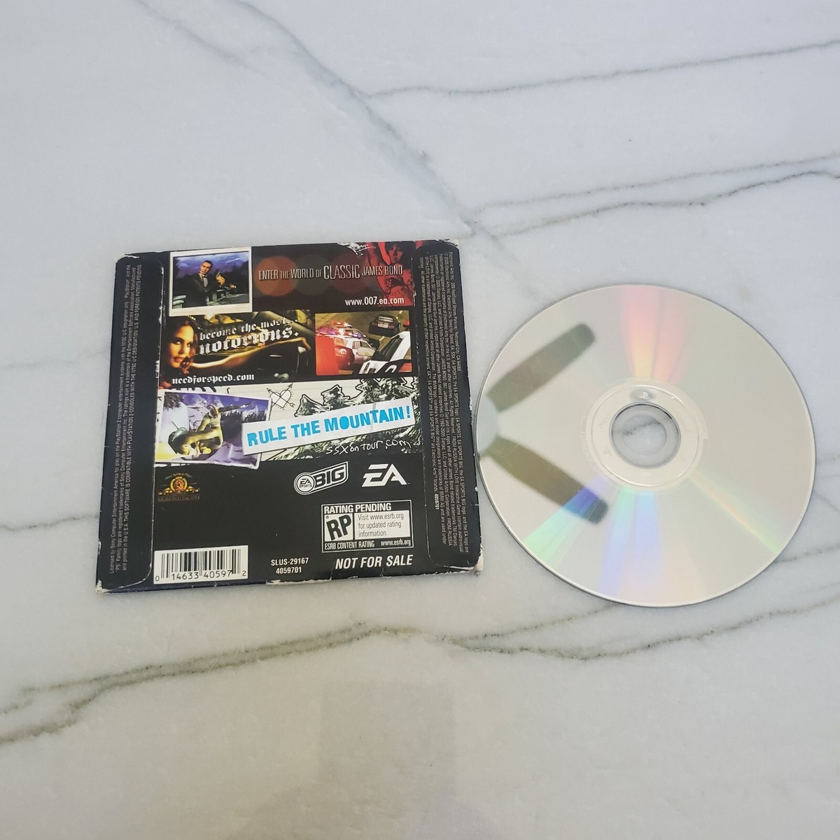 007 From Russia with Love/Need for Speed/SSX PlayStation 2 PS2
