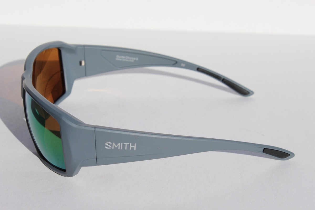 Smith Optic Guides Choice Unisex Polarized Sunglasses In Matte Cement Grey 62 Mm