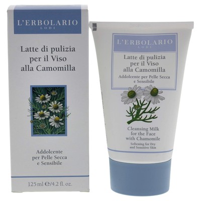 L'Erbolario Chamomile Cleansing Milk - Soothing And Creamy - Formulated For Frag
