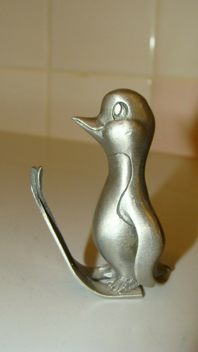 ヴィンテージ Hudson/Selangor Pewterフィギュア太陽月星3個 Vintage Hudson Pewter Penguin Skiing Miniature Figurine | eBay