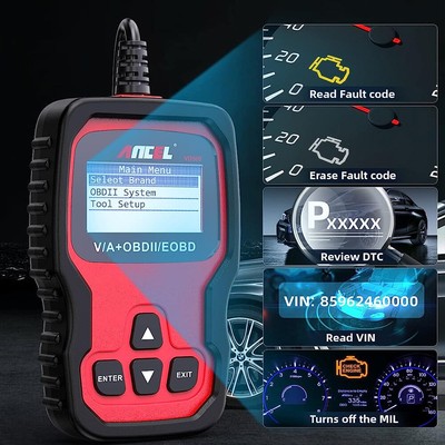 OBD2 Code Reader Car Diagnostic Tool All Systems Scanner Oil & Brake Pads Reset