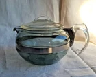 Vintage Older PYREX Glass  6 Cup 8126 B TEAPOT Tea Pot Kettle w/ Lid Smoke Grey