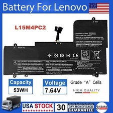 L15M4PC2 L15L4PC2 Battery 53Wh For Lenovo Yoga 710-15ISK 710-14IKB 710-15IKB US