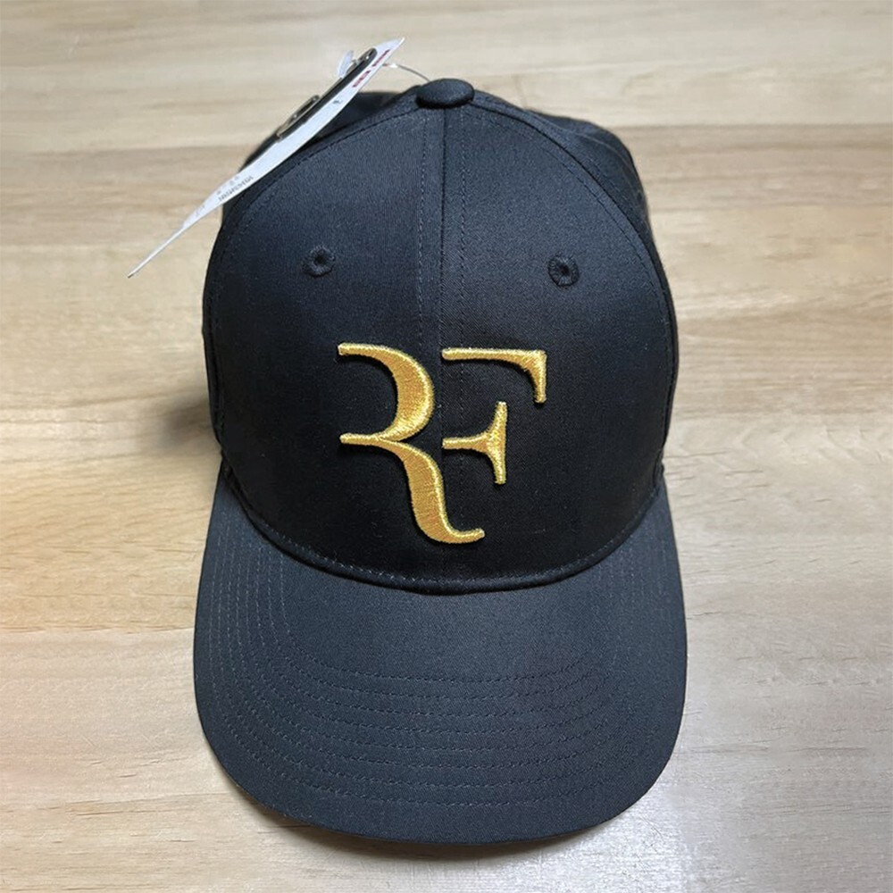 UNIQLO Roger Federer Retirement RF Cap Black Gold 2023 Limited Hat Japan NEW
