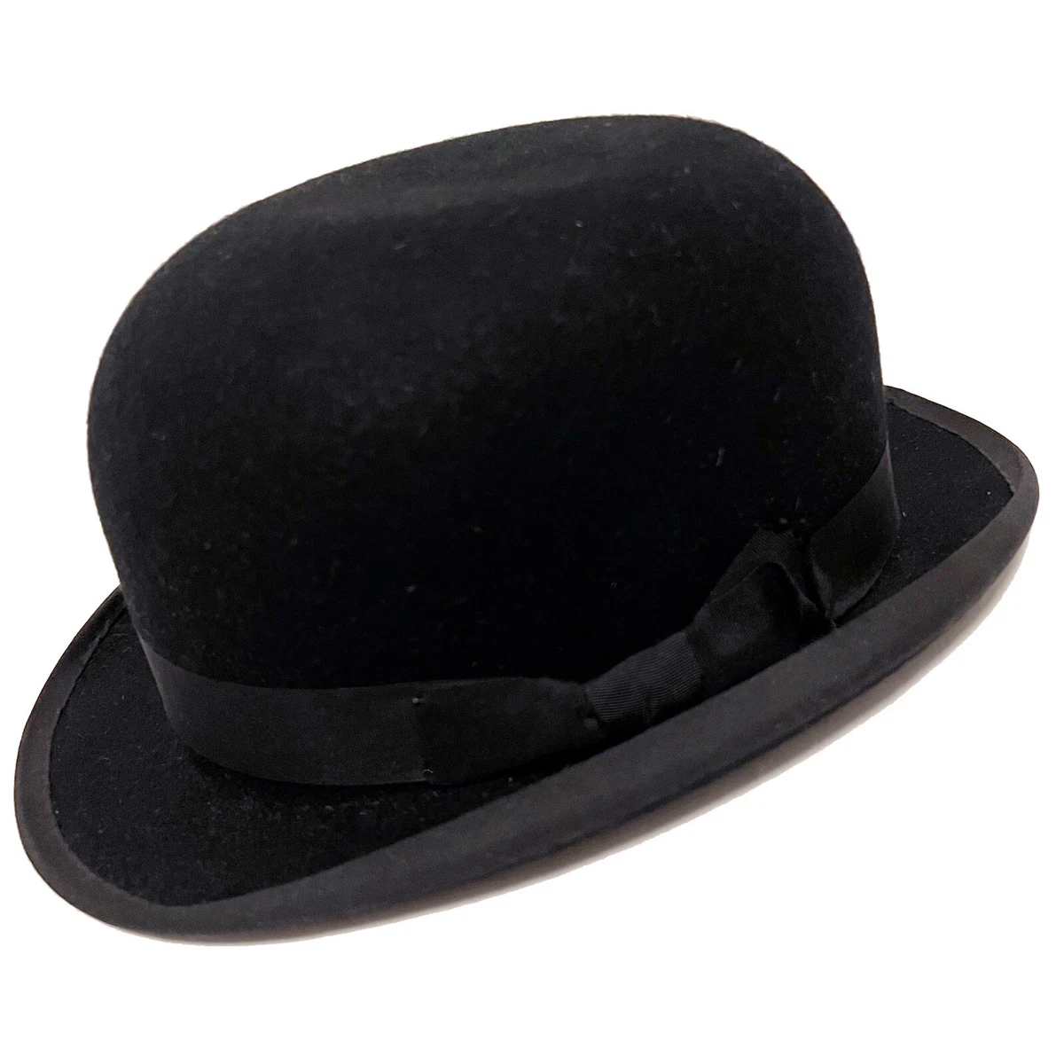 $545 Vintage JAMES LOCK & CO. Black Fur Felt Bowler Hat