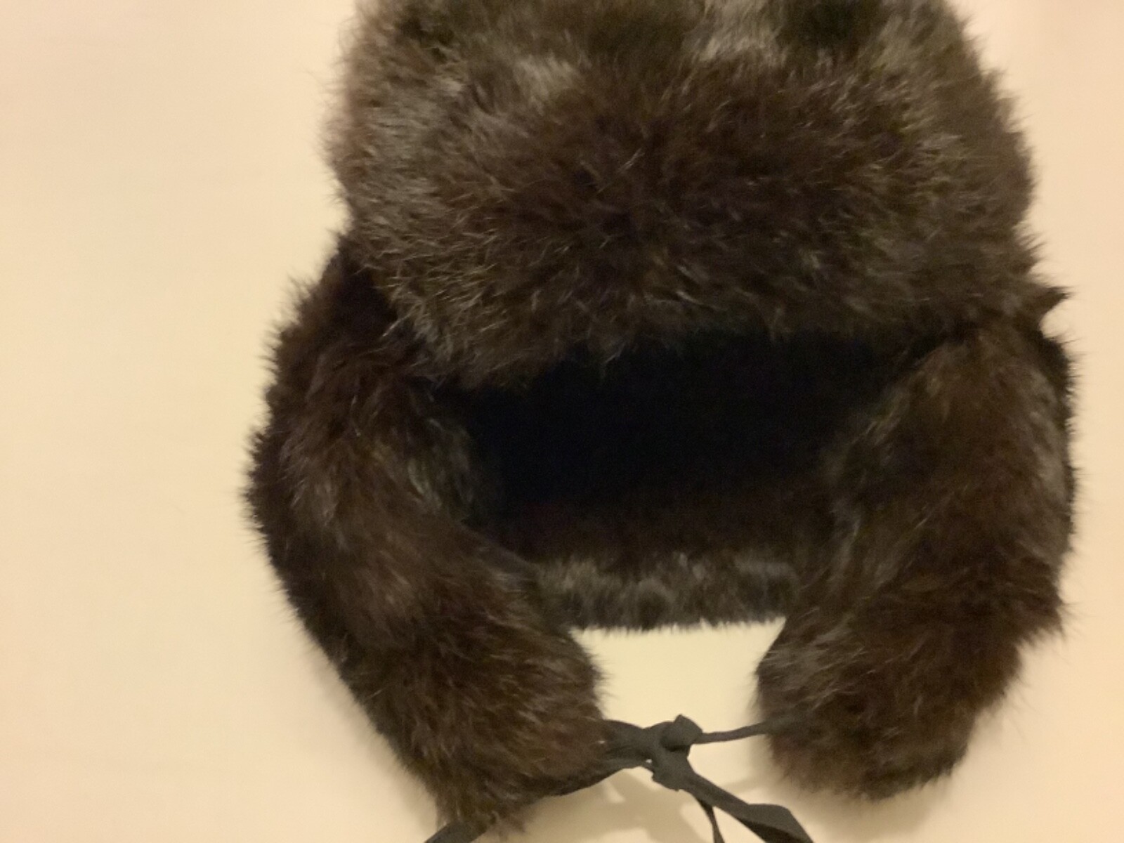 Real fur trapper hat eBay