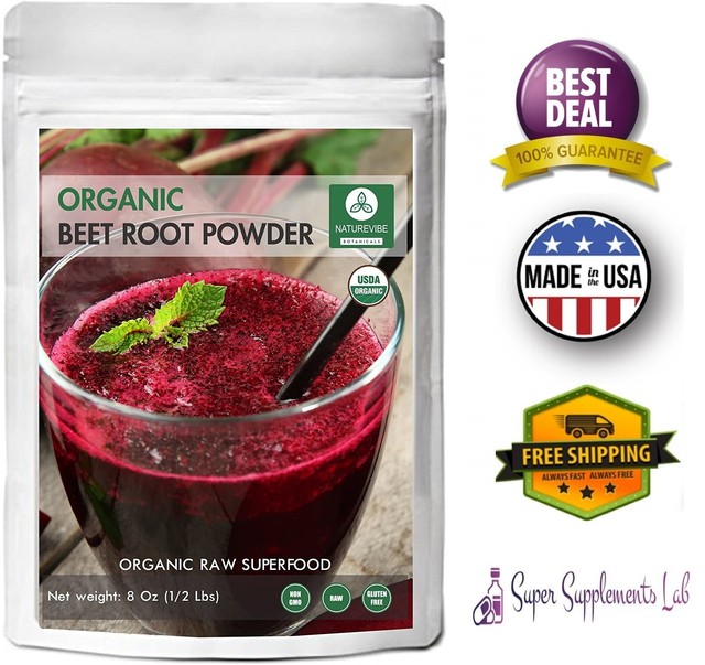 Organic Beet Root Powder 8 Oz Natural Booster Pre Workout Drink Supplement For Sale Online Ebay