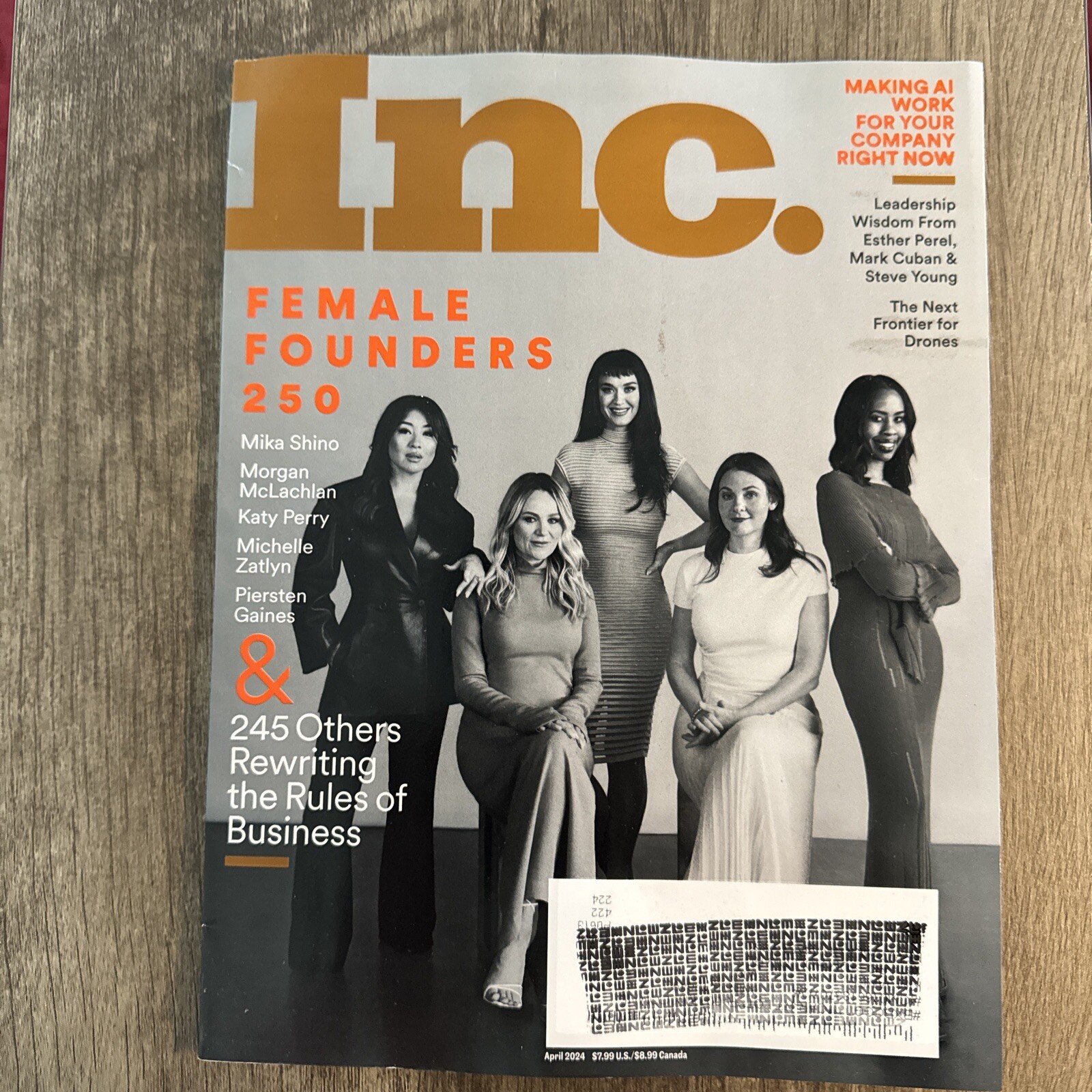 Katy Perry & Mika Shino Featured in Inc. Magazine's 2024 Female Founders 250 List