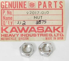 2 NOS Genuine Kawasaki H1 500 H2 750 KH500 Nut 8mm Hardware Parts OEM 92017-010