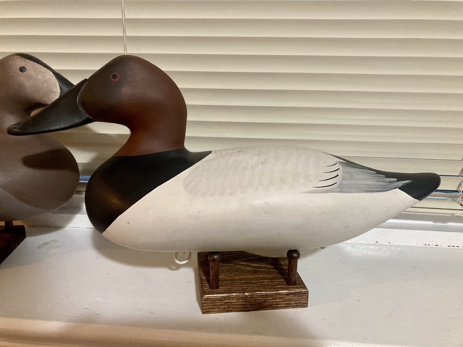 NICE Charles Capt Bob Jobes Canvasback Pair Drake Hen Decoy Havre De