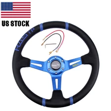 US STOCK 14" Aluminum  Sport Steering Wheel Racing Car RASTP Deep Dish Drifting