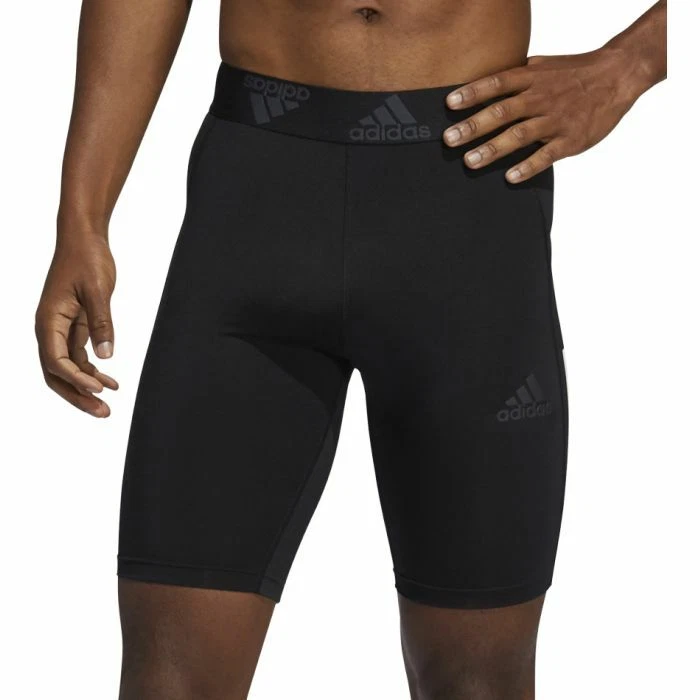 compleet gebroken helder adidas GL0458 Men Techfit 3 Stripe Mens Short Running Tights Black | eBay