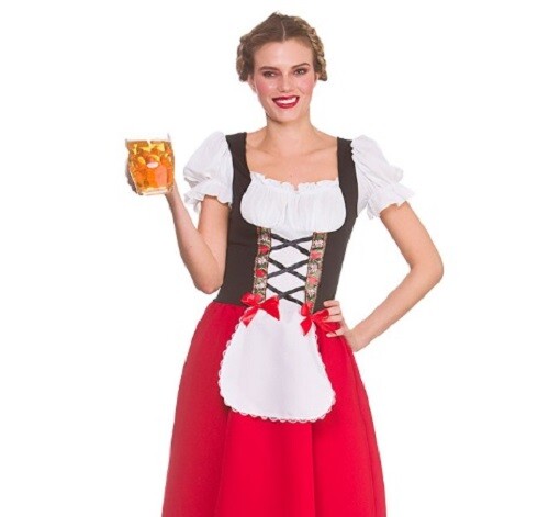 Damen Trachten Bayrisch Bier Dame Kostüm Oktoberfest Outfit Neu - Bild 4 von 6
