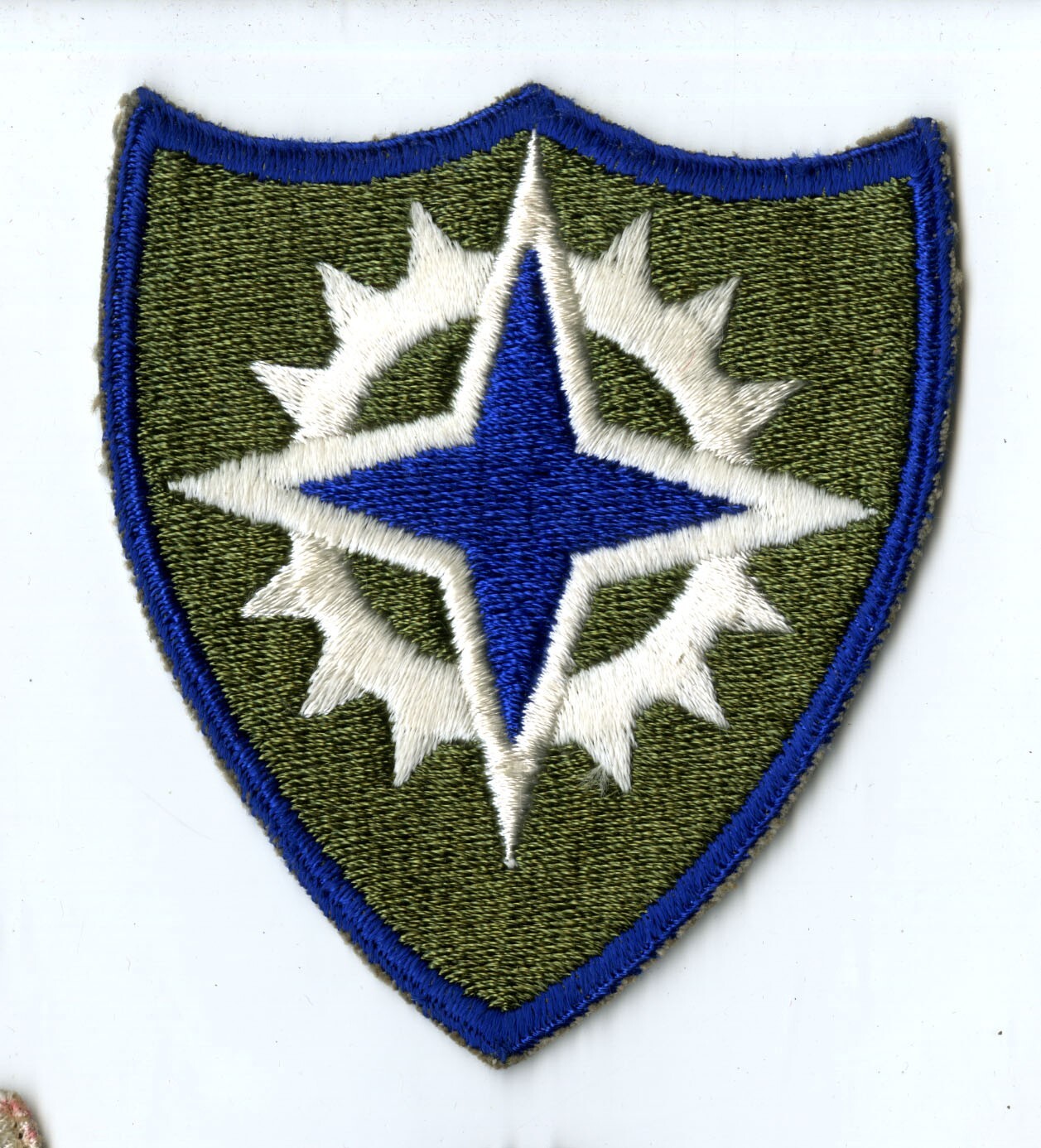 XVI Corps White Back Patch WWII Europe France Germany Vintage Military  