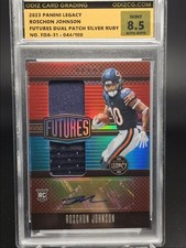 ROSCHON JOHNSON 2023-24 LEGACY FUTURES RPA ROOKIE RUBY RC AUTO /100 OCG 8.5