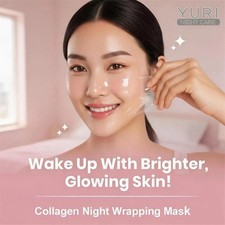 Yuri Korean Beauty Collagen Night Wrapping Mask Skincare Facial 75ml- 2.53oz — image 6