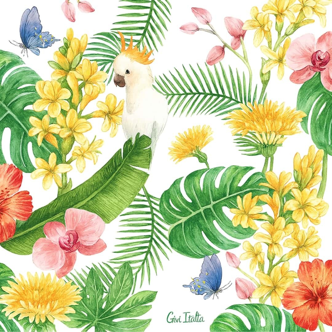 Jungle Party Paper Napkins 33X33 Cm 16Pcs - Givi - Jungle Birthday Parties