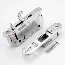 Andersen Reachout Lock and Receiver Kit for 2-Panel Gliding Patio Silver