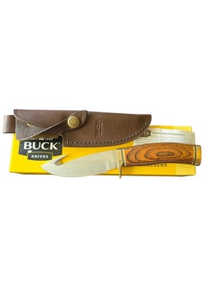 Buck Knife 191 BRG Gut Hook and Leather Sheath USA Made 2015 Mint NEW