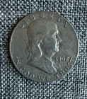 1962 Benjamin Franklin Half Dollar Coin 90% Silver  50C