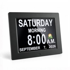 7 Inch Large Digital Calendar Day Clock For Seniors Dementia Memory Loss 2026