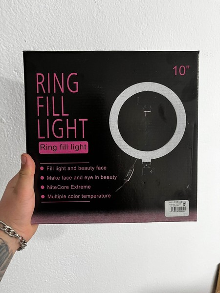 Aro de Luz LED 10" con Control de Intensidad y Temperatura - ¡ Nuevo!