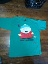Vintage 90s Comedy Central South Park Cartman T Shirt, L 1997 BAKING BROWNIES 