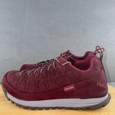 Oboz Jeannette Low Hiking Shoes Red Suede Women  s Size 6.5 US