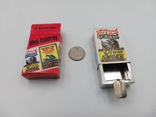 Vintage Mini Ashtray Slide-Out "Notice to Smokers ... Do Not Exhale" w/ Box