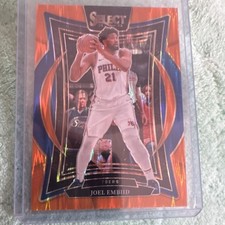 Panini 2024-25 Select Joel Embiid Philadelphia 76ers Orange Prizm Concourse #6