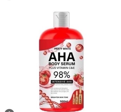PARTY WHITE AHA BODY SERUM PLUS VITAMIN C&E 98% INTENSIV AHA