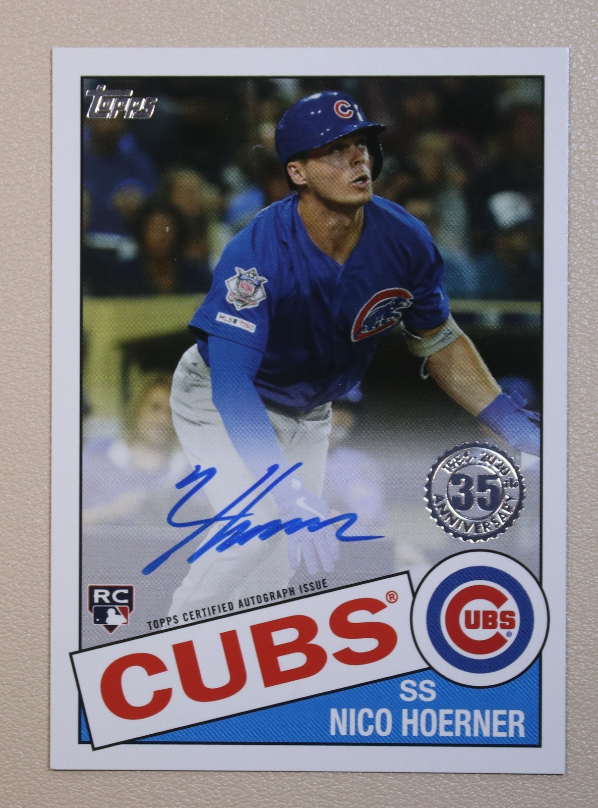 2020 Topps Series 1 1985 Autograph 85A-NH Nico Hoerner - Chicago Cubs