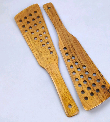 ACACIA Wood Finish Cooking SPATULAS / Turners, 2 Pc Set, NEW