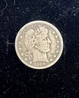1908 P Barber Quarter Dollar 90% Silver 25C 6.06g