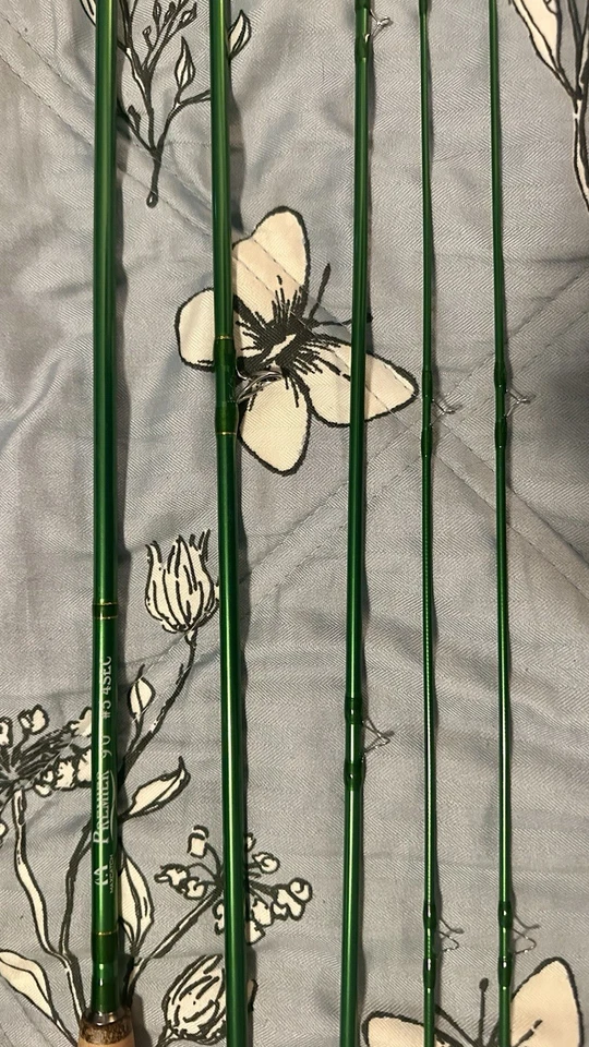 MaxCatch Premier 9’ 5wt 4/2 caña de mosca con espada Piscifun carrete de mosca combo línea Rio Foto 4 de 4