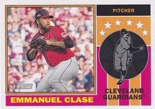 EMMANUEL CLASE TOPPS HERITAGE PLAYER ICONS INSERT GUARDIANS #76PL-21 2025 25