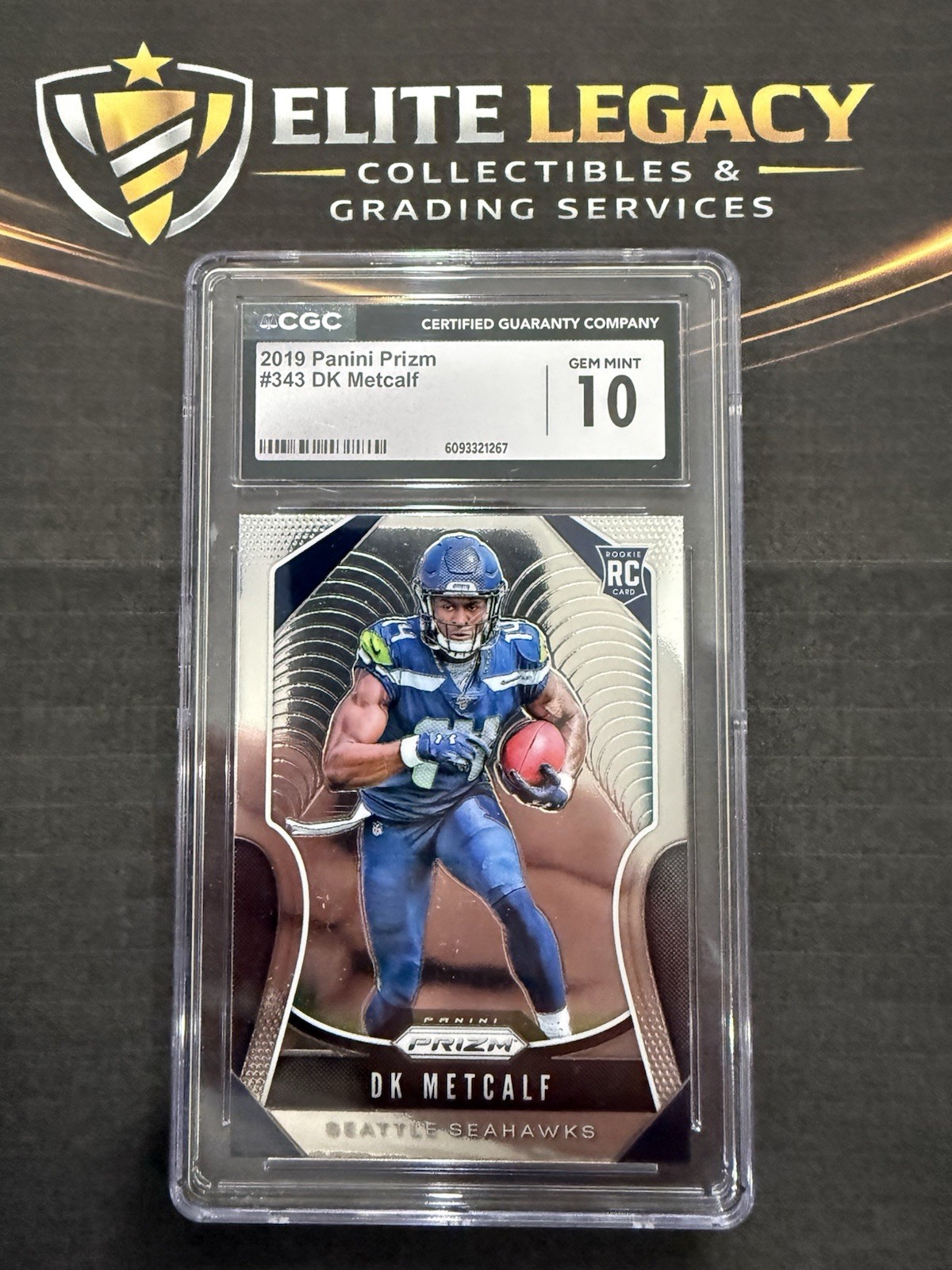 2019 Panini Prizm - Rookies DK Metcalf #343 Silver Prizm (RC)