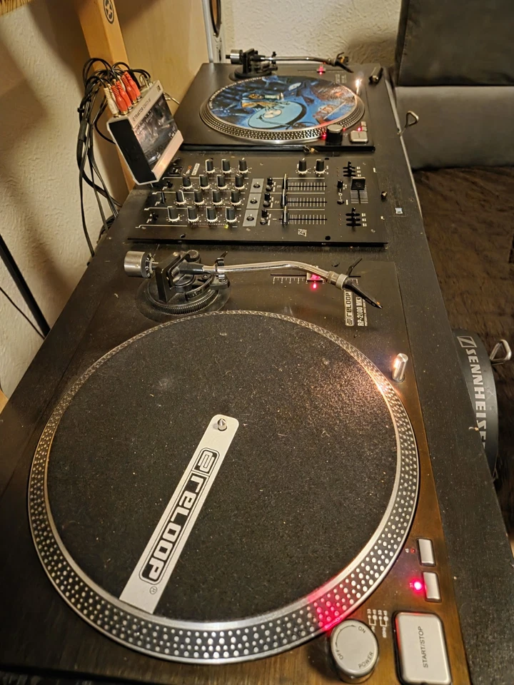 Reloop Mk3 Rp2000 Dj Set Mit Mixer Und Rack - Bild 3 von 4