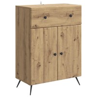 Sideboard Artisan-Eiche Holzwerkstoff 66X34,5X90 Cm Wohnzimmer