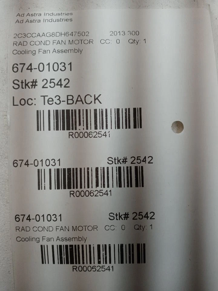 Dodge Challenger 2008-2020 OEM radiador de refrigeración ventilador motor conjunto único probado Foto 3 de 3