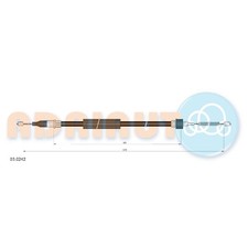 Handbremsseil hinten links für Audi A2 8Z0 | 24097659