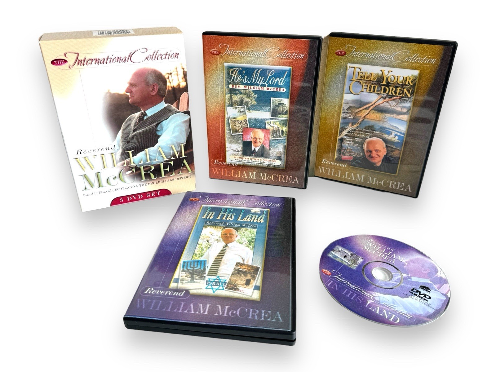 REV. WILLIAM McCREA 3 X DVD Box Set Collection Bundle Hymns & Gospel DVDS VIDEO