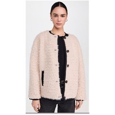 Alex Mill Reversible Polar Bear Jacket Black MEDIUM