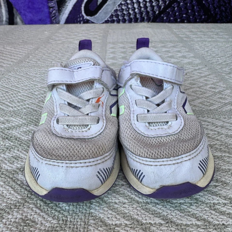 Talla 6.5c - Zapatillas para bebé New Balance 545 púrpura malla zapatos con cordones Foto 2 de 4