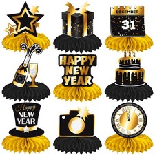 Happy New Year Party Supplies 2026 New Year Honeycomb Centerpieces New Year's...